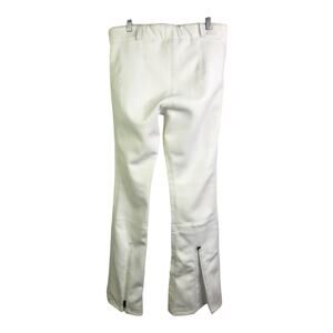Kjus Sella Jet Ski‎ Pants Womens Sz 40/ L White Softshell Insulated Snowboarding